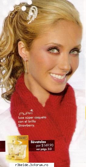 anahi a pozat pentru avon...... - andreea93rbd - Anahi